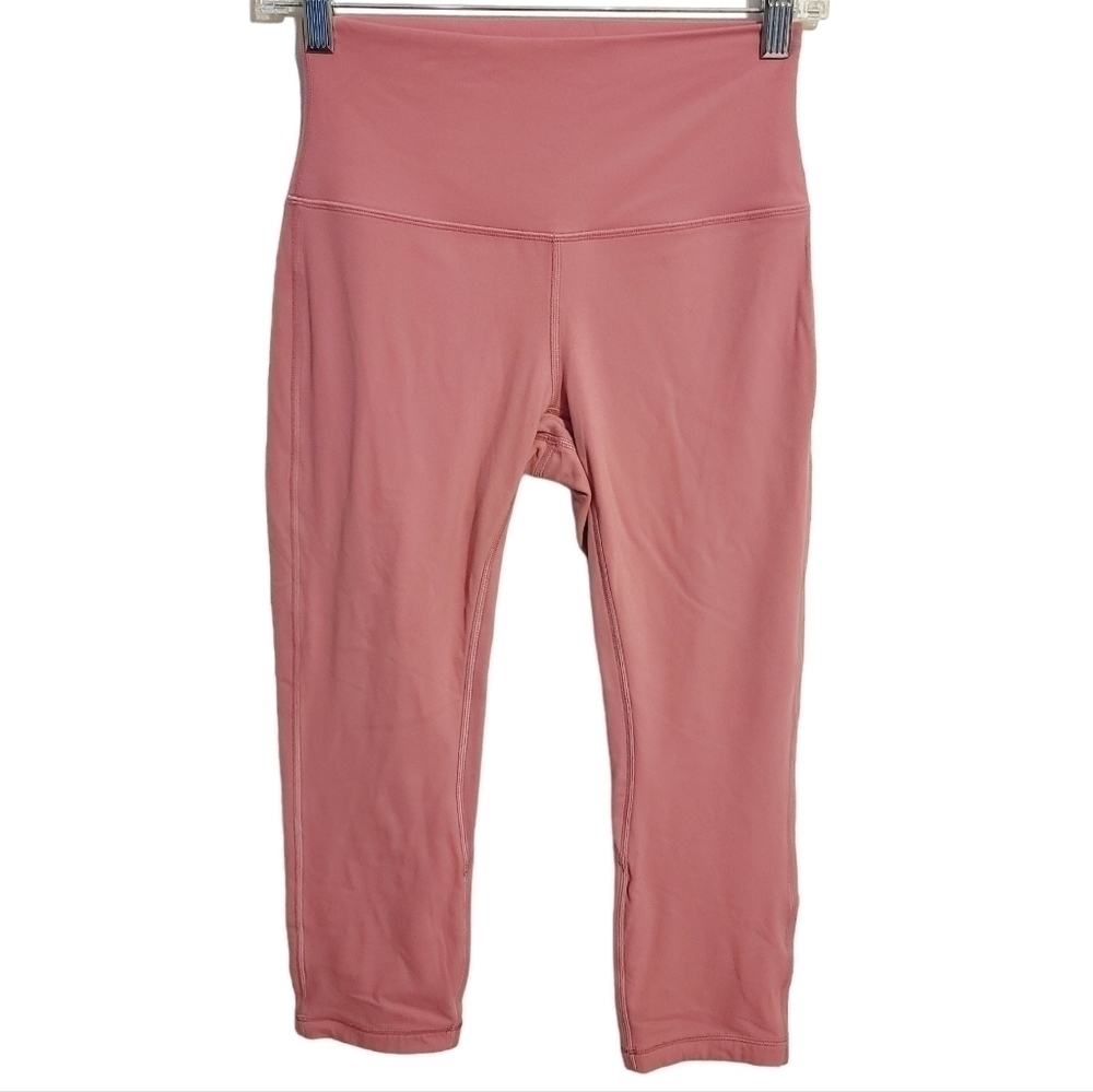 Lululemon | Women's Pink Align Crop 21" Yoga Leggings (Size 6)